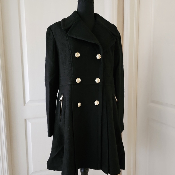 Double Breasted Skirted Peacoat Jacket/Coat - Picture 10 of 16